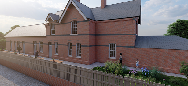 Artist's impression of the proposed rear of the building