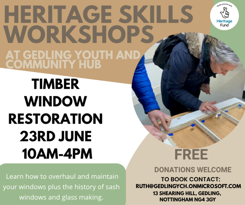 Discover Traditional Heritage Skills at Gedling Youth & Community Hub